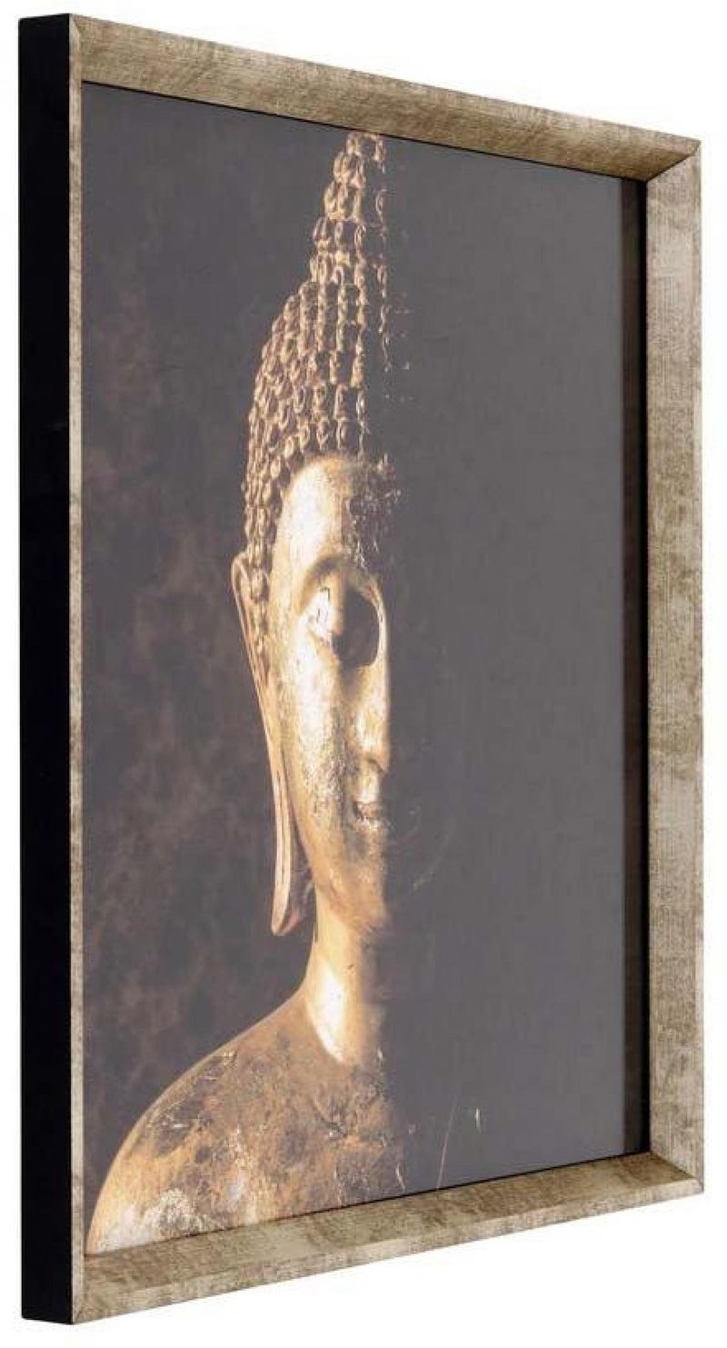 QUADRO-ARTE-PROPRIA-ZEN-BUDA-II-DOURADO-50X50CM