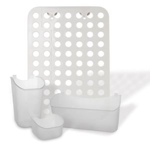 Organizador Multiuso Criativo de Pendurar Nitron Branco 3 Modulos