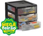 Gaveteiro-Nitron-Pequeno-3-Andares-Preto-3-Gavetas