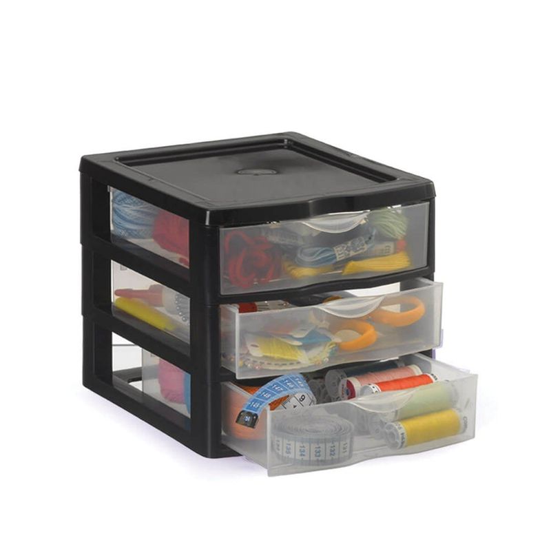 GAVETEIRO-NITRON-PEQUENO-3-ANDARES-PRETO-3-GAVETAS