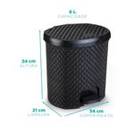 LIXEIRA-RATTAN-NITRON--052-P-6-LITROS-PRETA--C-PEDAL-TAMPA