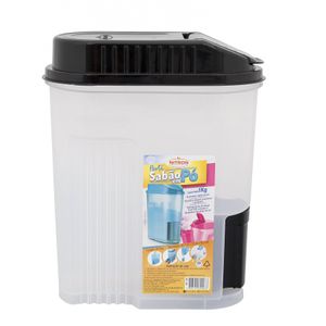 Porta Sabão em po Nitron 1Kg Com Copo Dosador