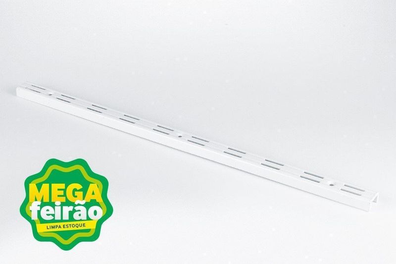 Trilho Para Prateleira Fico Branco Aramado 3x150x1,5cm