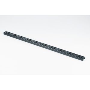 Trilho Para Prateleira Fico Duplo Encaixe Preto 150cm