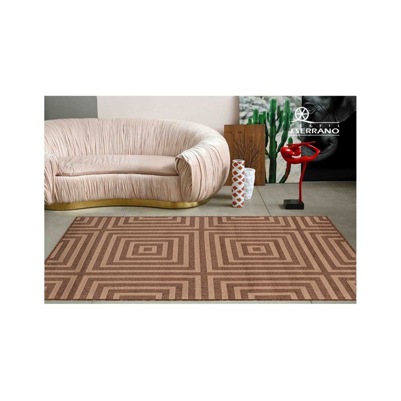 TAPETE-TEXTIL-J-SERRANO-ECO-NATURE-LABIRINTO-MARROM-150X200M