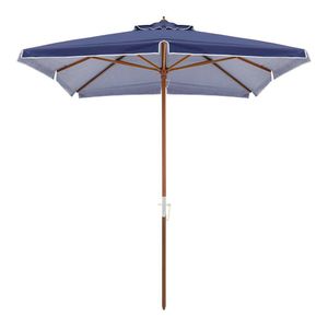 Ombrelone Central Belfix Bagum Premium Quadrado Sardenha 8 Varetas Azul 2,05m