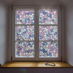 Papel Vitral Autoadesivo Evolux Geométrico 2Mx60cm