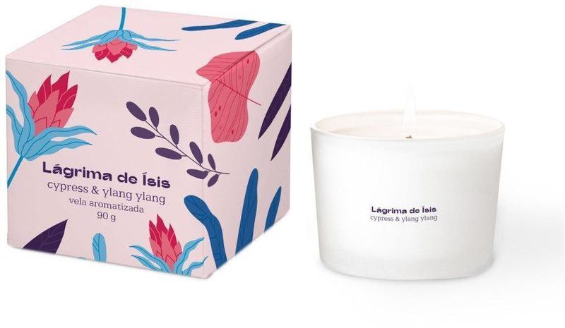 Vela-Aromatica-Cypress-e-Orange-Lagrima-de-Isis-90g
