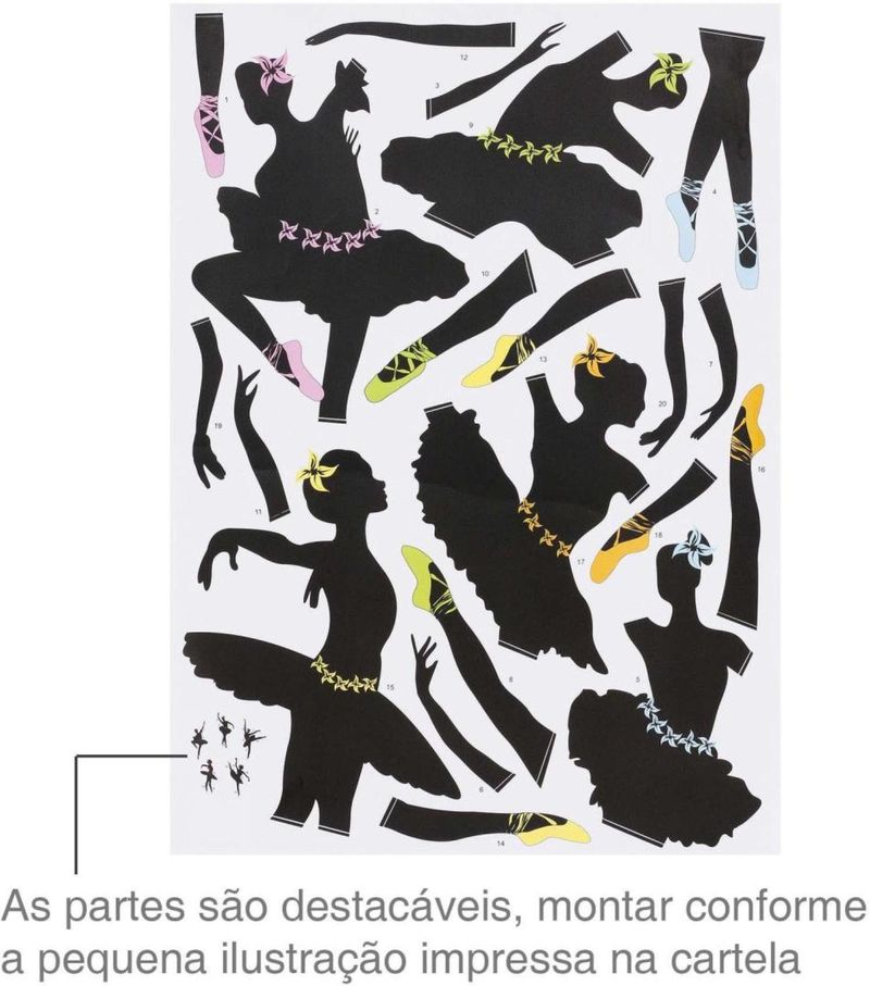ADESIVO-DE-PAREDE-EVOLUX-BAILARINAS-50X70CM