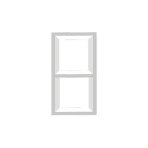 Nicho Decorativo Ordene Vig Duplo MDP 28x56cm Branco 1x2