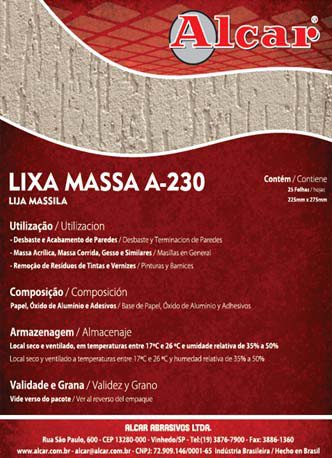 LIXA-MASSA-ALCAR-A-230-GRAO-40-225X275MM