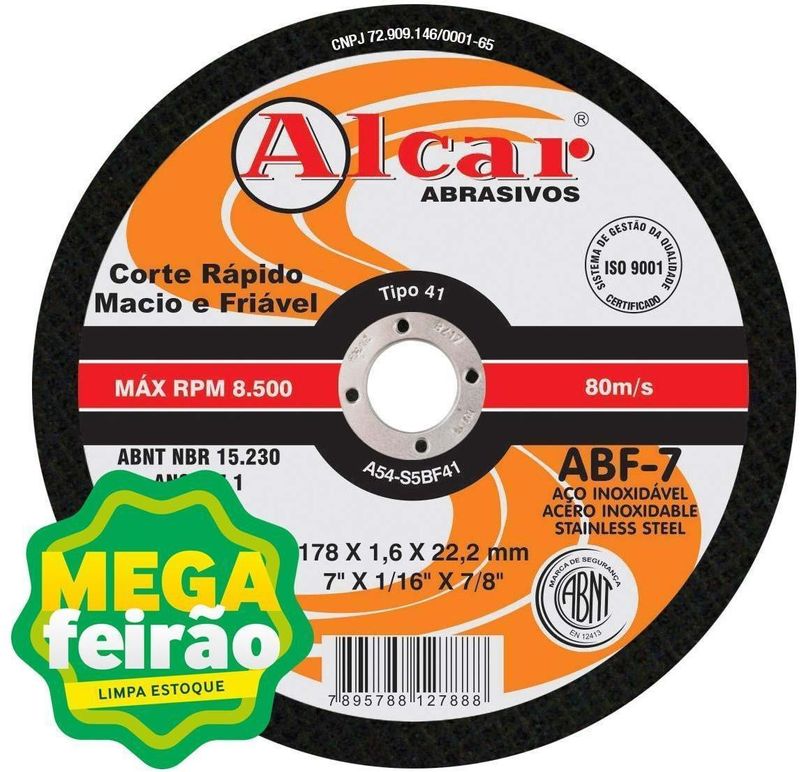 Disco-Abrasivo-de-Corte-Para-Aco-Inox-Alcar-178x1-6x22-2mm-ABF-7