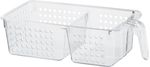Organizador-Acrilico-Multiuso-2-Divisorias-Ordene-com-Cabo-Cristal-Transparente