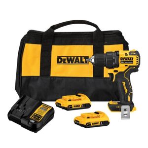 Parafusadeira e Furadeira a Bateria Dewalt Brush DCD708D2BR 1/2" 20V Acompanha Matela com 1 Carregador e 2 Baterias