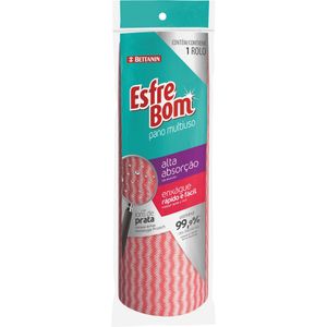 Pano de Limpeza Multiuso Rolo Vermelho Esfrebom Bettanin