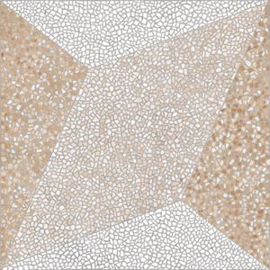 Cerâmica Embramaco 60x60cm HD6124 Mosaico Beige Granilha Bold Classe A PEI 4