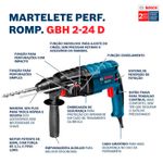 MARTELETE-PERFURADOR-BOSCH-GBH-2-24-D-820W-220-VOLTS-COM-5-BROCAS-E-MALETA