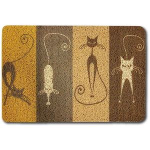 Tapete PVC Neolar Capacho Marie Bege 40x60cm