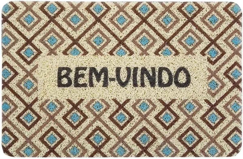Tapete-PVC-Neolar-Capacho-Geometrica-Bege-40x60cm