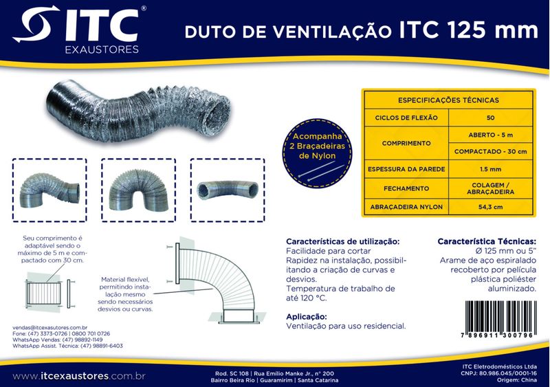 DUTO-FLEXIVEL-DE-ALUMINIO-BARRA-ITC-EXAUSTORES-125MMX5M