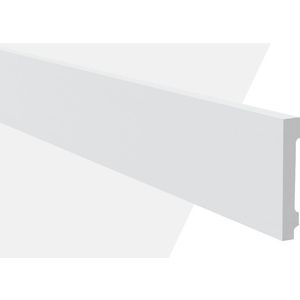Rodapé de Poliestireno NMC Decor WB11 Branco 244x11x1,8cm