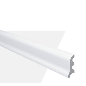 Rodapé de Poliestireno NMC Decor FL3 Branco 17mm 244x5,5cm