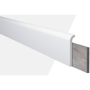 Rodapé de Poliestireno NMC Decor RS1 Branco 244x11x1,8cm