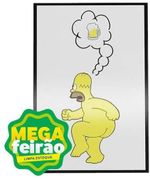 Quadro-Decorativo-Dmadero-Homer-Pensando-Em-Cerveja-40x27cm