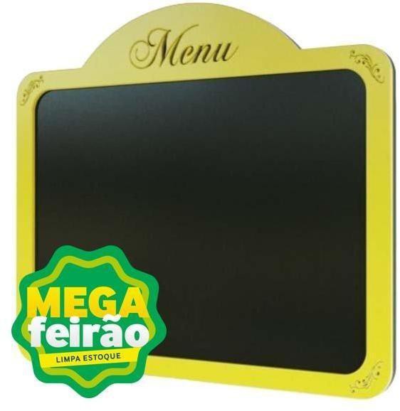 Quadro-Decorativo-Dmadero-Menu-Lamborghini-Amarelo-431x50cm