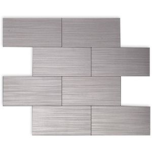 Pastilha de Alumínio Glass Mosaic Metal 29,5X29,5Cm