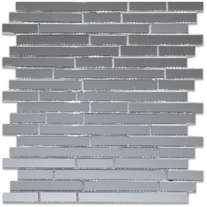 Pastilha de Vidro Glass Mosaic Mirror Mosaic Grey30,2X25,3