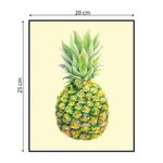QUADRO-DECORATIVO-E2G-DESIGN-BARCELONA-ABACAXI-20X25CM