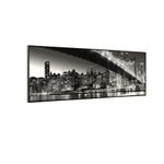 QUADRO-DECORATIVO-E2G-DESIGN-BARCELONA-BRIDGE-LIGHTS-PETRO-E-BRANCO-30X90CM