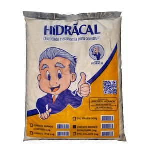 Cimento Estrutural Hidracal CPB40 Branco 1Kg