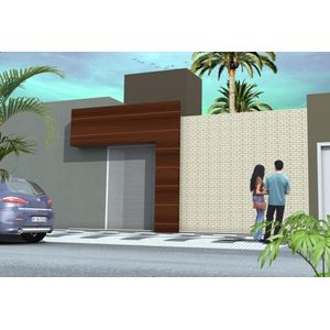 Revestimento Para Parede Interna e Externa Ceral 5x15cm Romano CremaEsmaltado Bold Classe A