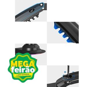 Suporte Multiarticulado Mesa ELG Com Pistão Para Monitor 17 A 27Polegadas FH80N Preto