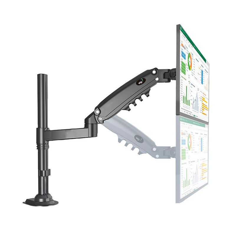 SUPORTE-MULTIARTICULADO-MESA-ELG-COM-PISTAO-PARA-MONITOR-17-A-27POLEGADAS-FH80N-PRETO