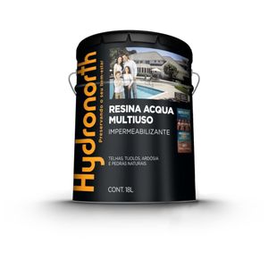 Resina Impermeabilizante Multiuso Hydronorth Acqua Color Cerâmica Onix 18L