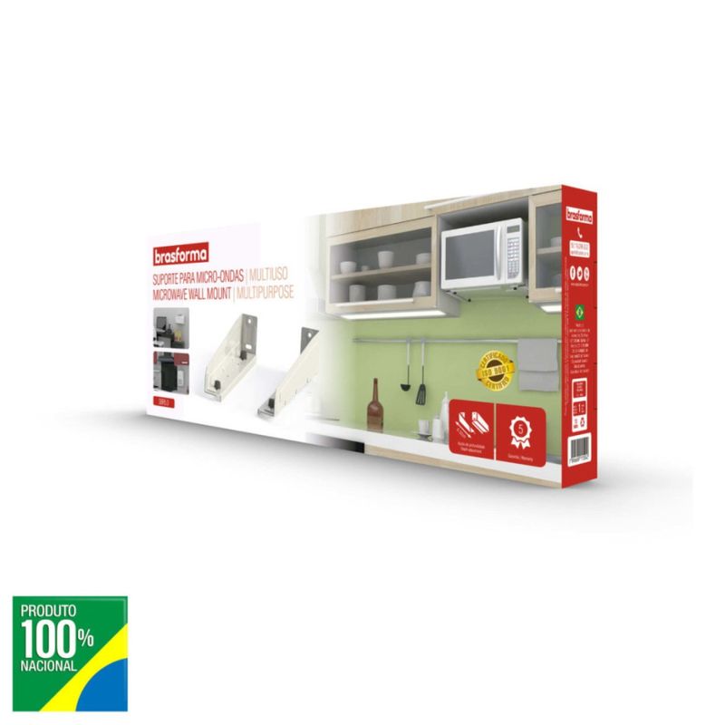 SUPORTE-PARA-FORNO-MICROONDAS-MULTIUSO-BRASFORMA-BRANCO-COM-BRACO-AJUSTAVEL