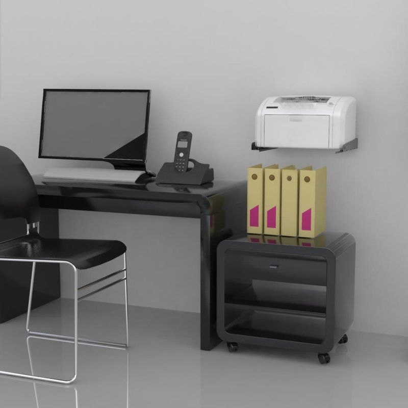 SUPORTE-PARA-FORNO-MICROONDAS-MULTIUSO-BRASFORMA-PRETO-COM-BRACO-AJUSTAVEL