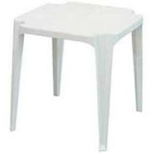 Mesa de PVC Quadrada Grosfillex Sun Branco