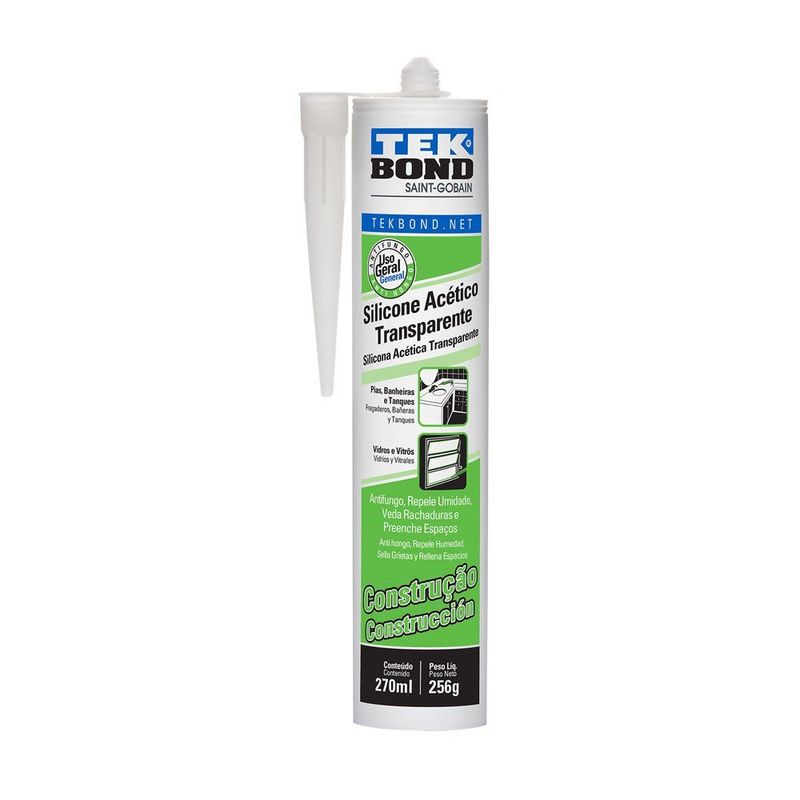 SILICONE-TEKBOND-VEDACAO-INCOLOR-256G