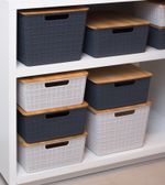 CAIXA-ORGANIZADORA-CINZA-COM-TAMPA-DE-BAMBU-OIKOS-4L