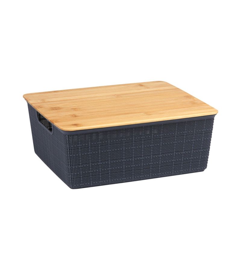 CAIXA-ORGANIZADORA-CINZA-COM-TAMPA-DE-BAMBU-OIKOS-12L