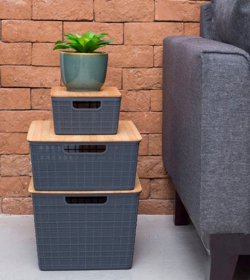 CAIXA-ORGANIZADORA-CINZA-COM-TAMPA-DE-BAMBU-OIKOS-18L