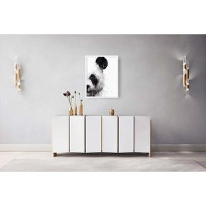 Quadro Decorativo Illuminato Panda Aquarela