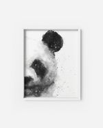 QUADRO-DECORATIVO-ILLUMINATO-PANDA-AQUARELA