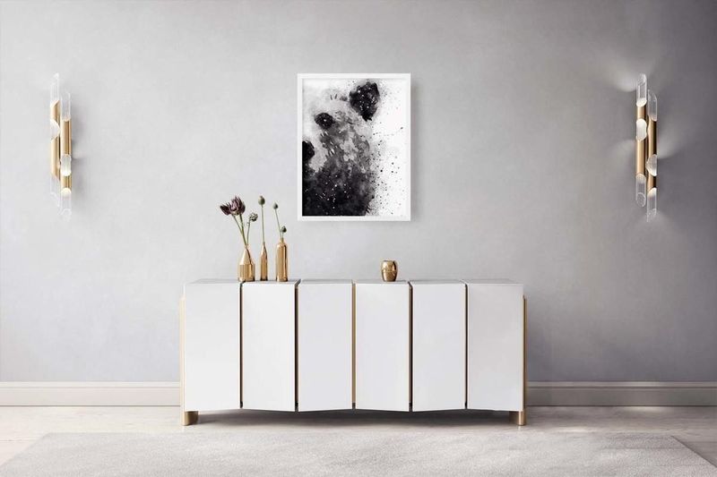 Quadro-Decorativo-Illuminato-Urso-Aquarela