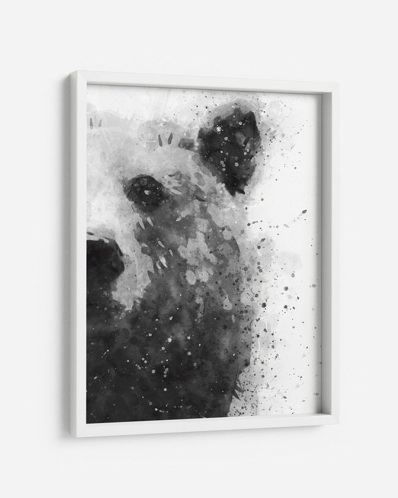 QUADRO-DECORATIVO-ILLUMINATO-URSO-AQUARELA