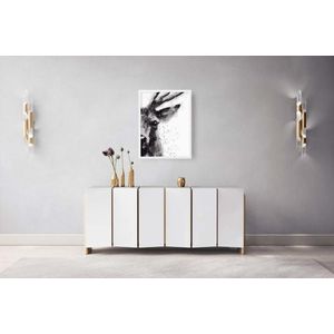 Quadro Decorativo Illuminato Cervo Aquarela